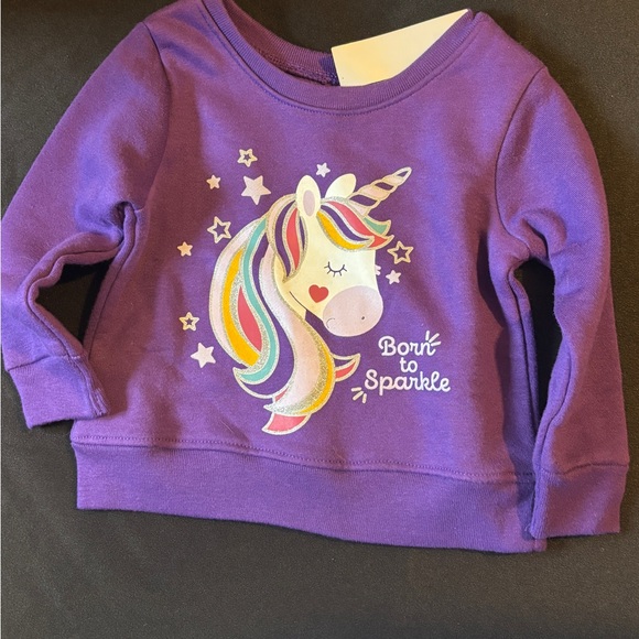 Garanimals Other - Garanimals Purple Unicorn Sweatshirt new size 12 months